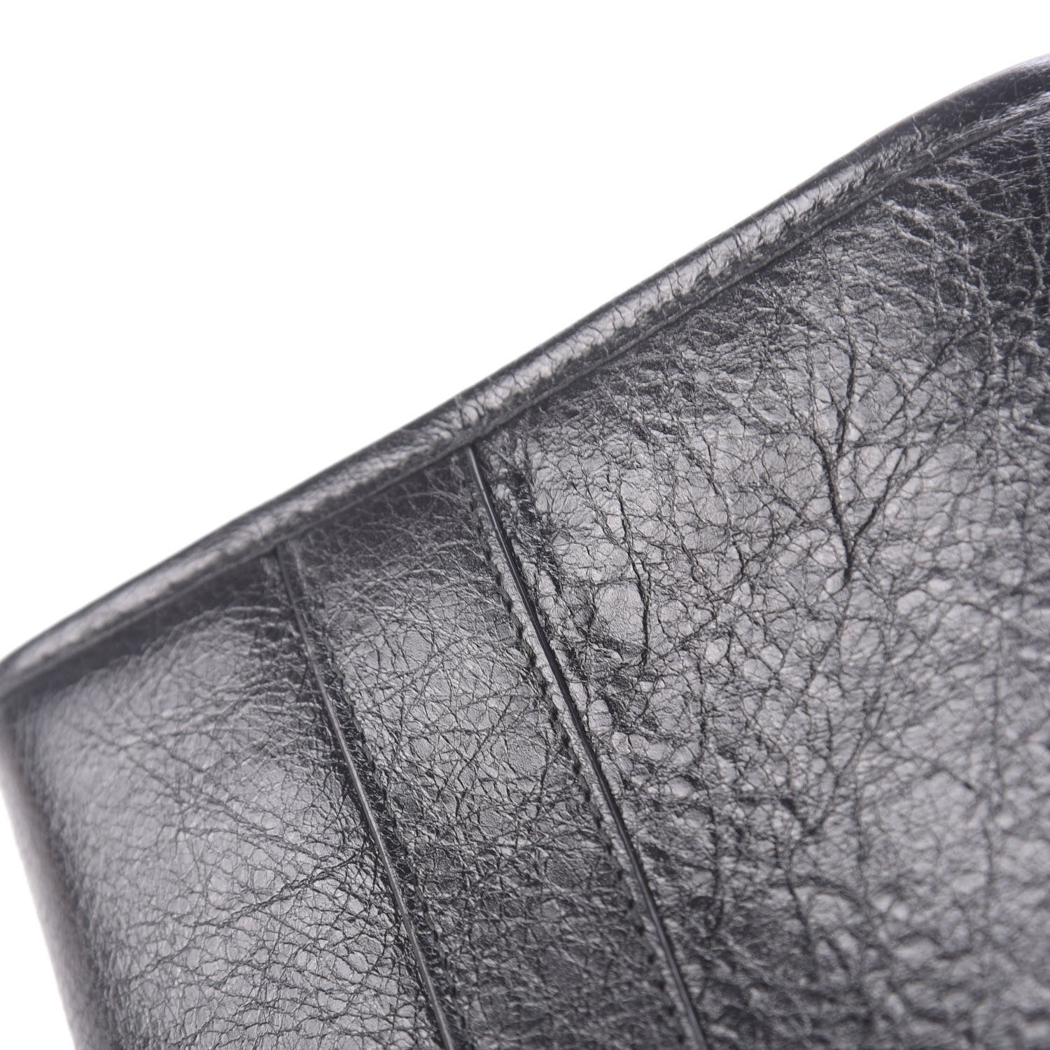 Balenciaga Agneau Classic Silver Hardware Long Clutch Black 10 of 11