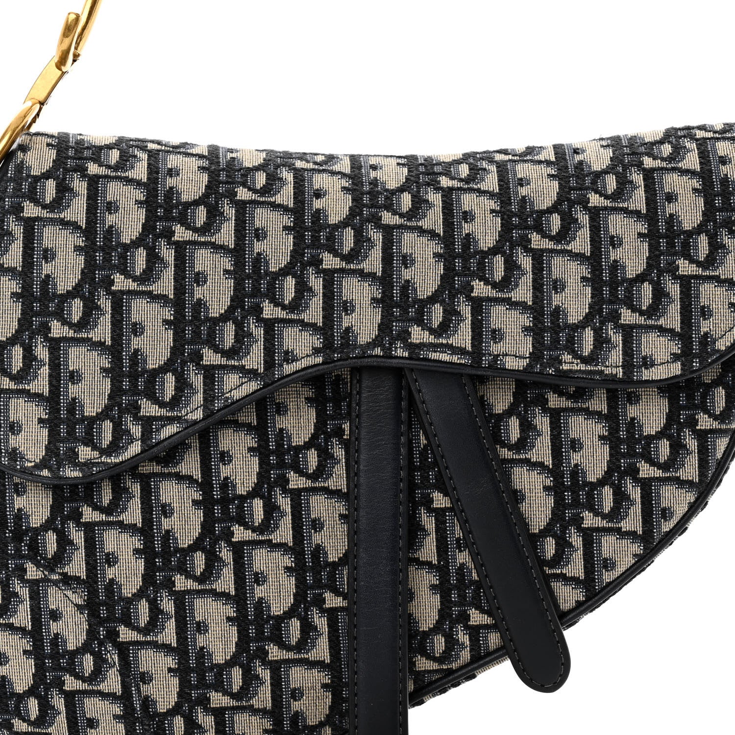 Christian Dior Oblique Saddle Bag Blue 7 of 10