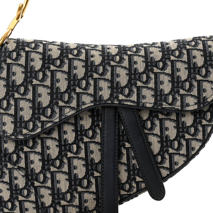 Christian Dior Oblique Saddle Bag Blue 7 of 10