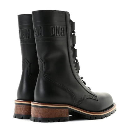Christian Dior Calfskin Dior Quest 35mm Hiking Boots 36.5 Black 5 of 12
