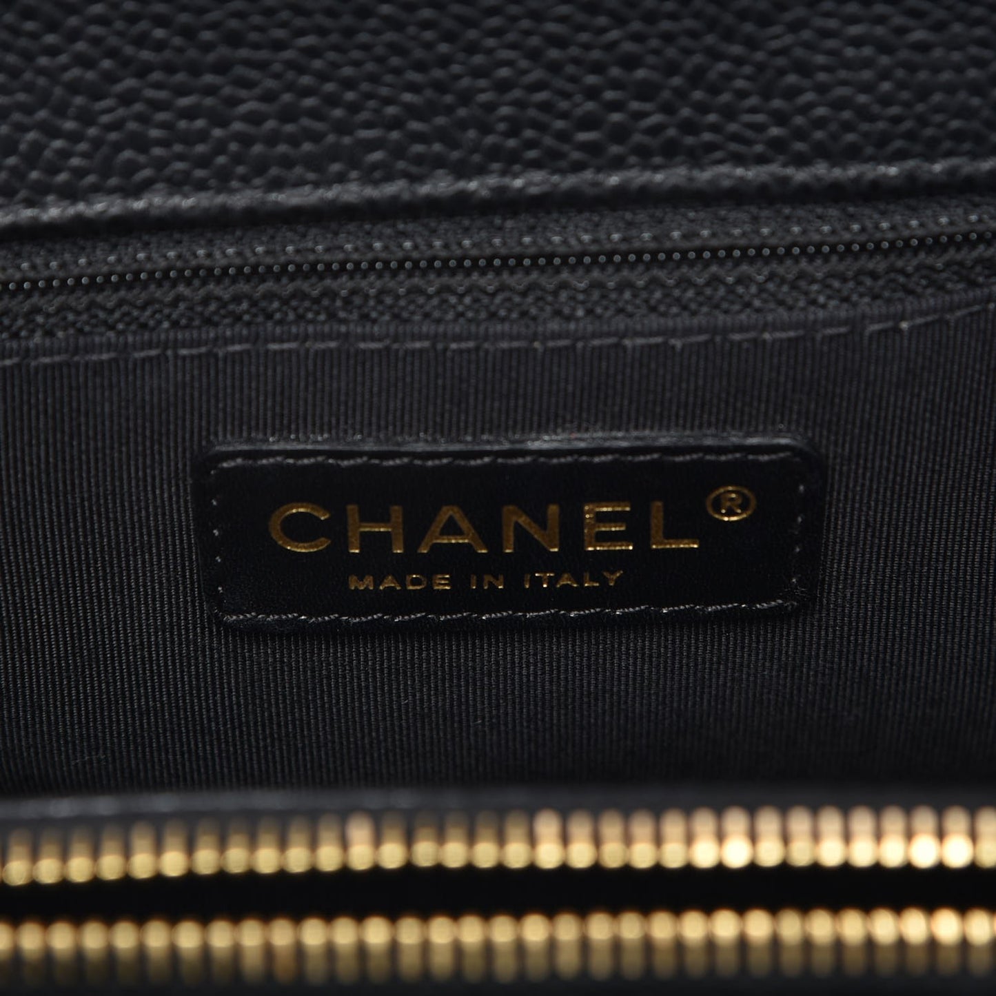 Caviar Quilted Grand Shopping Tote GST Black