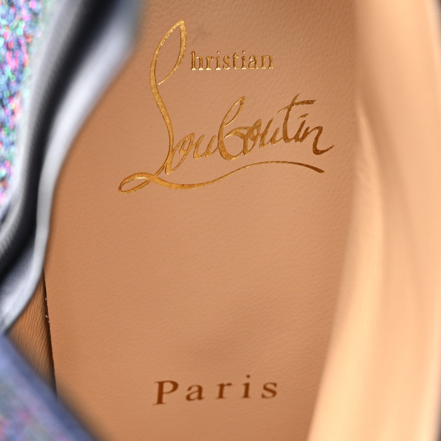 Christian Louboutin Satin So Kate Starlight Booty 100 Ankle Boots 38.5 Purple Multicolor 8 of 8