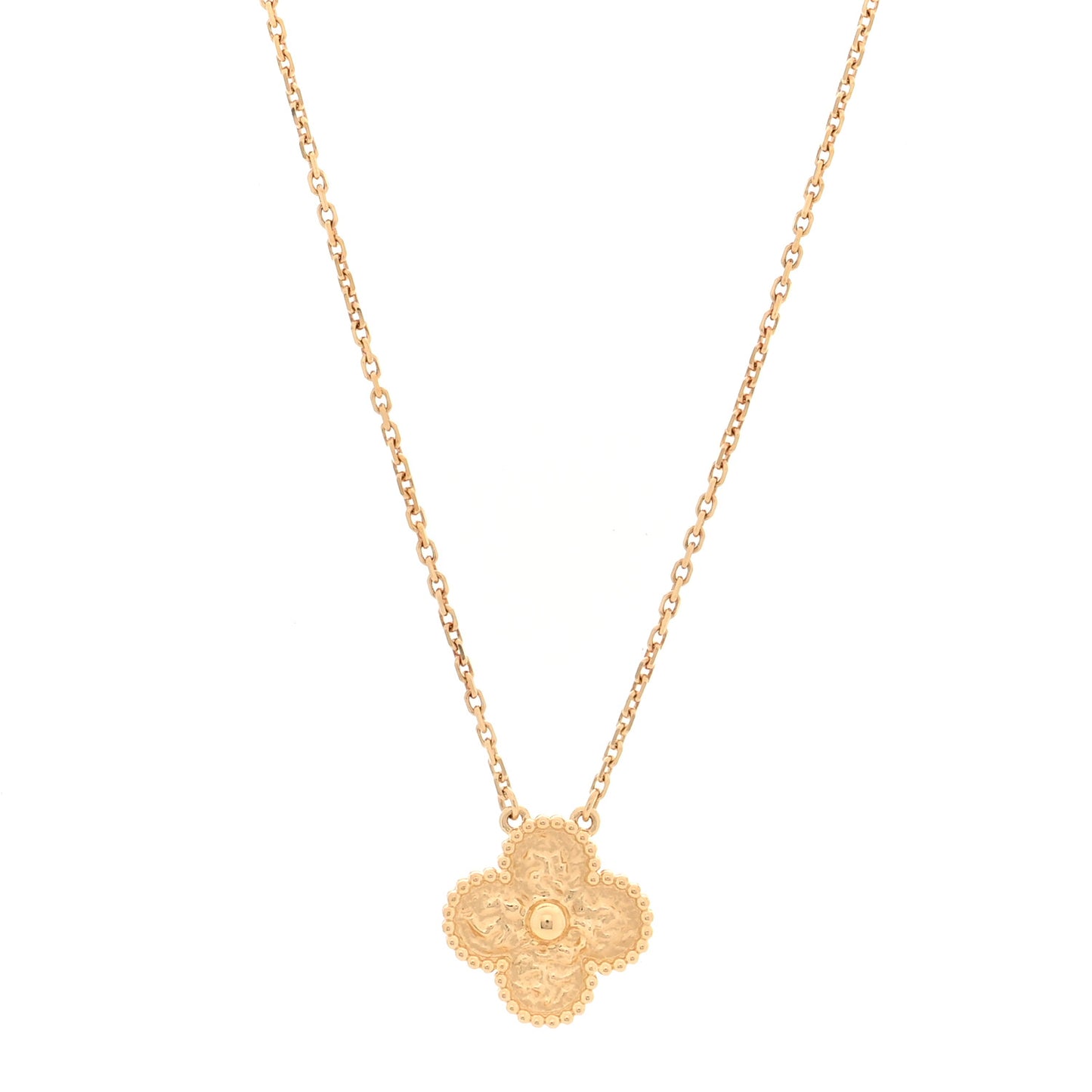 18K Yellow Gold Vintage Alhambra Pendant Necklace