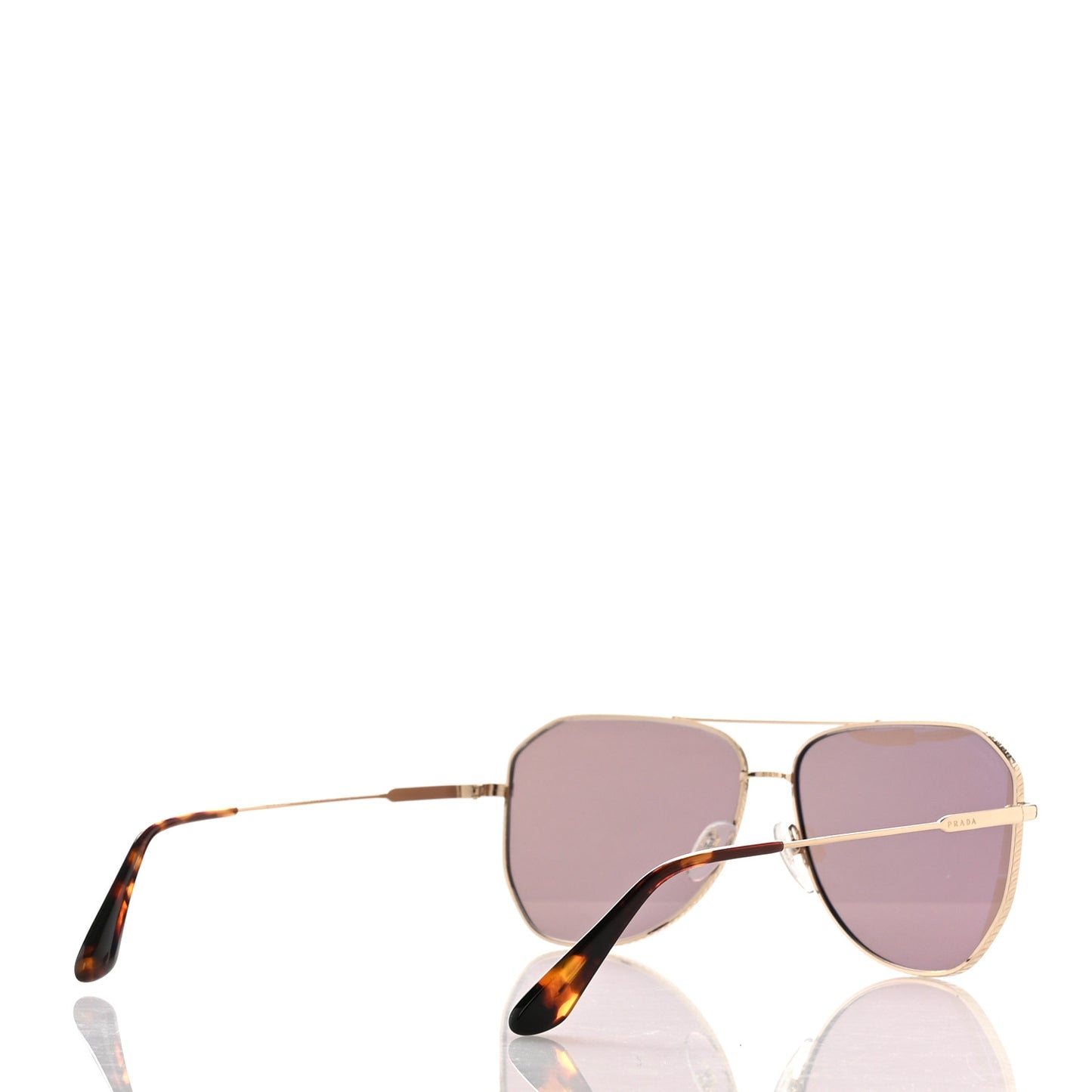 Metal Aviator Sunglasses SPR66X Brown