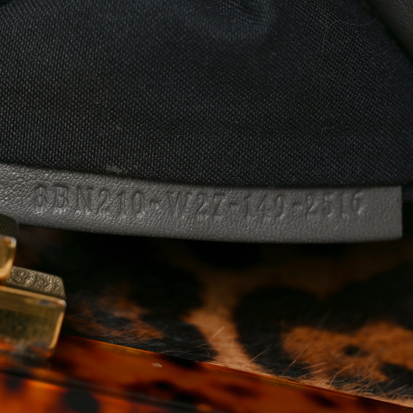 Suede Calfskin Hair Leopard Print Zucca Large Peekaboo Iconic Satchel Brown Grey