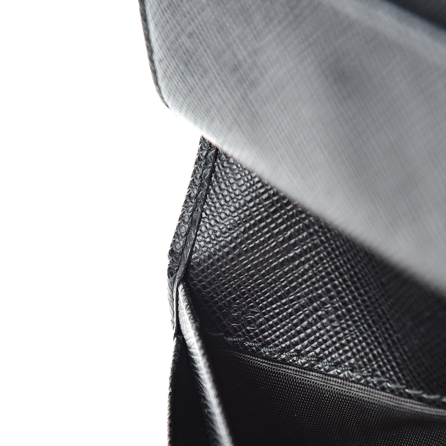 Saffiano Shine Bi-Fold Wallet Black