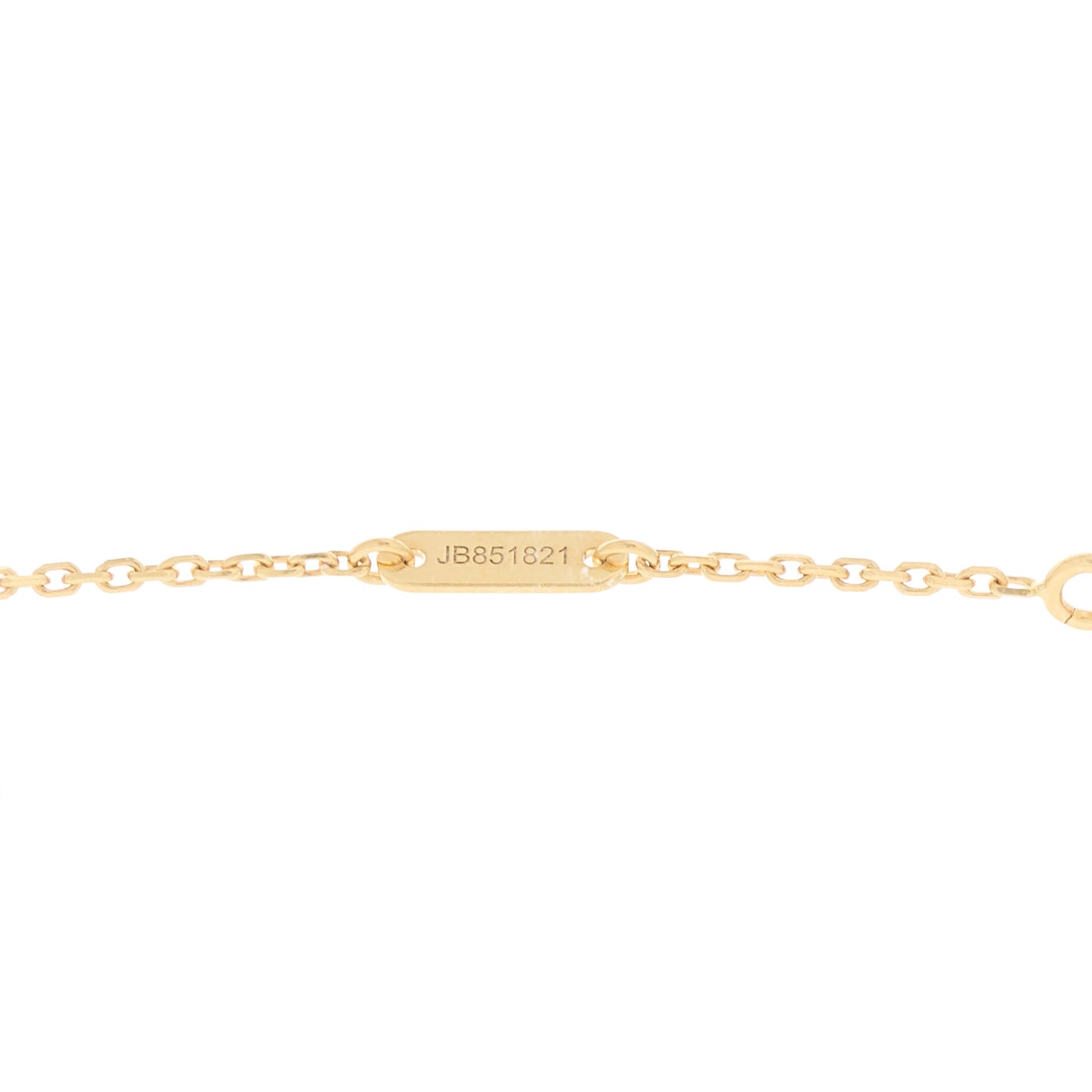 18K Yellow Gold Mother of Pearl Sweet Alhambra Pendant Necklace