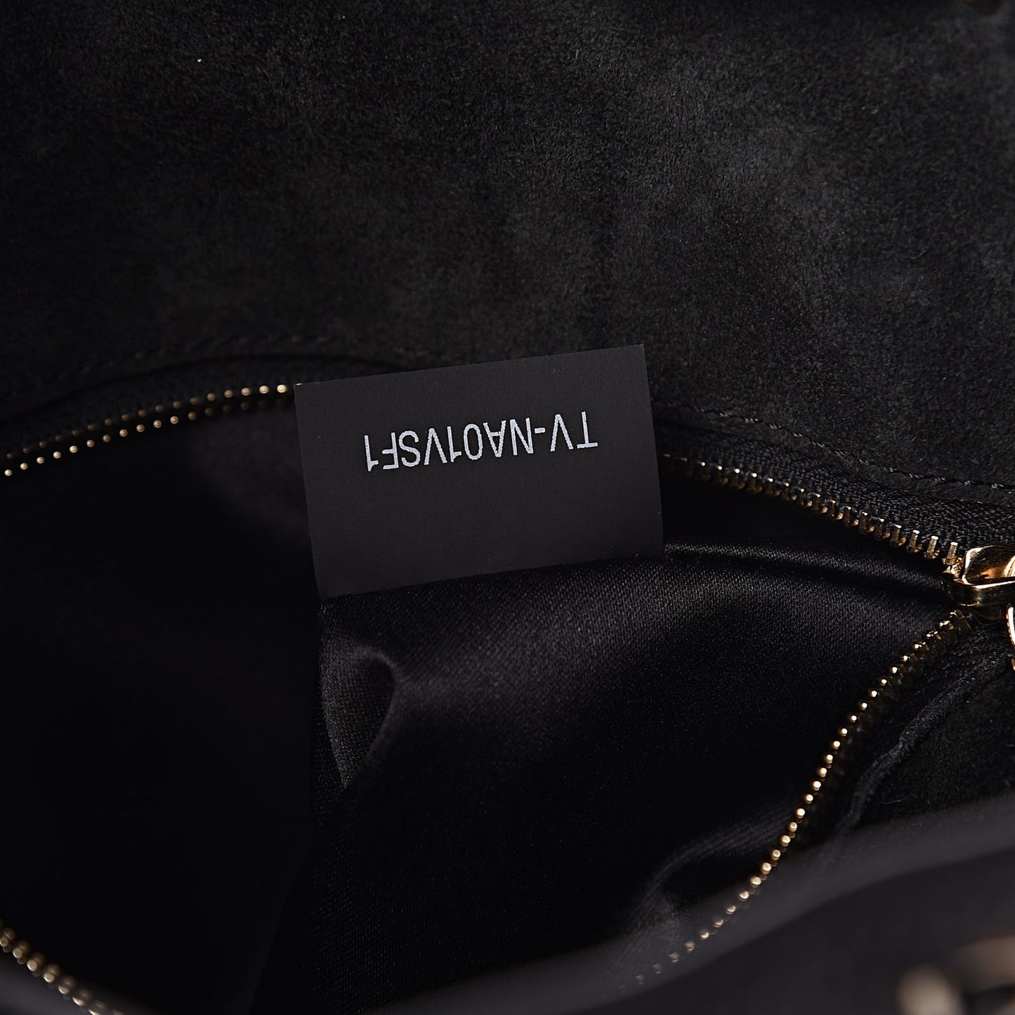 Grained Calfskin Rockstud Bucket Bag Black
