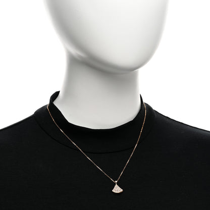 Bulgari 18K Rose Gold Diamond Divas' Dream Pave Pendant Necklace 2 of 5