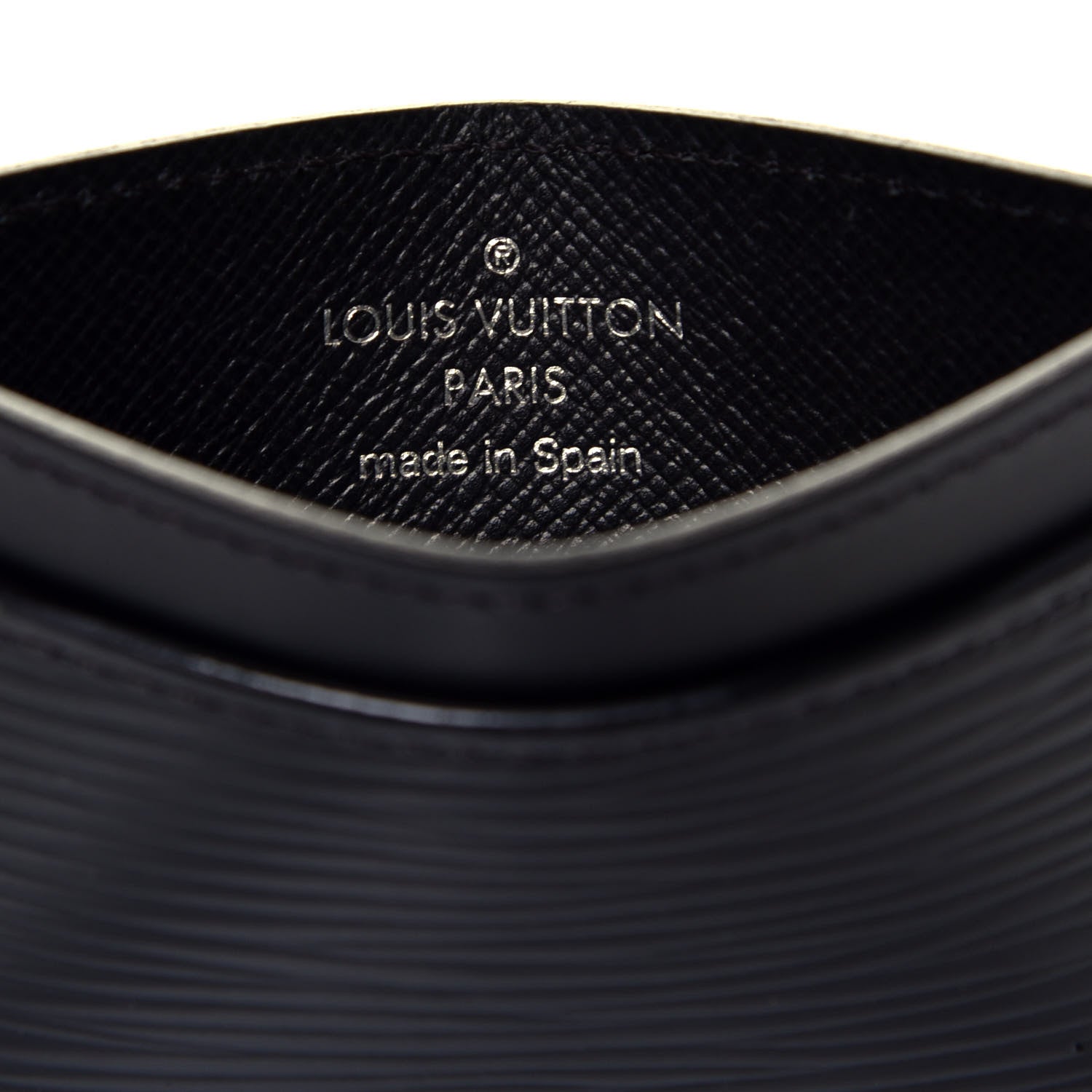 Louis Vuitton Epi Card Holder Black 6 of 7