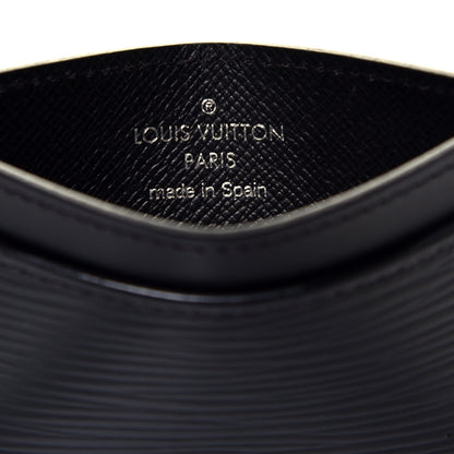 Louis Vuitton Epi Card Holder Black 6 of 7