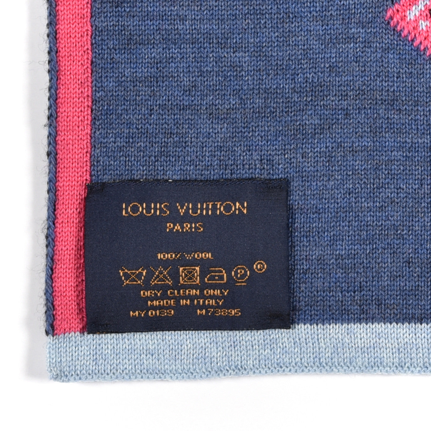 Louis Vuitton Wool Giant Pop Monogram Scarf Black Multicolor 4 of 4