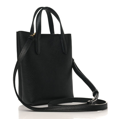 Salvatore Ferragamo Tumbled Calfskin Gancini Mini Bag Black 3 of 8