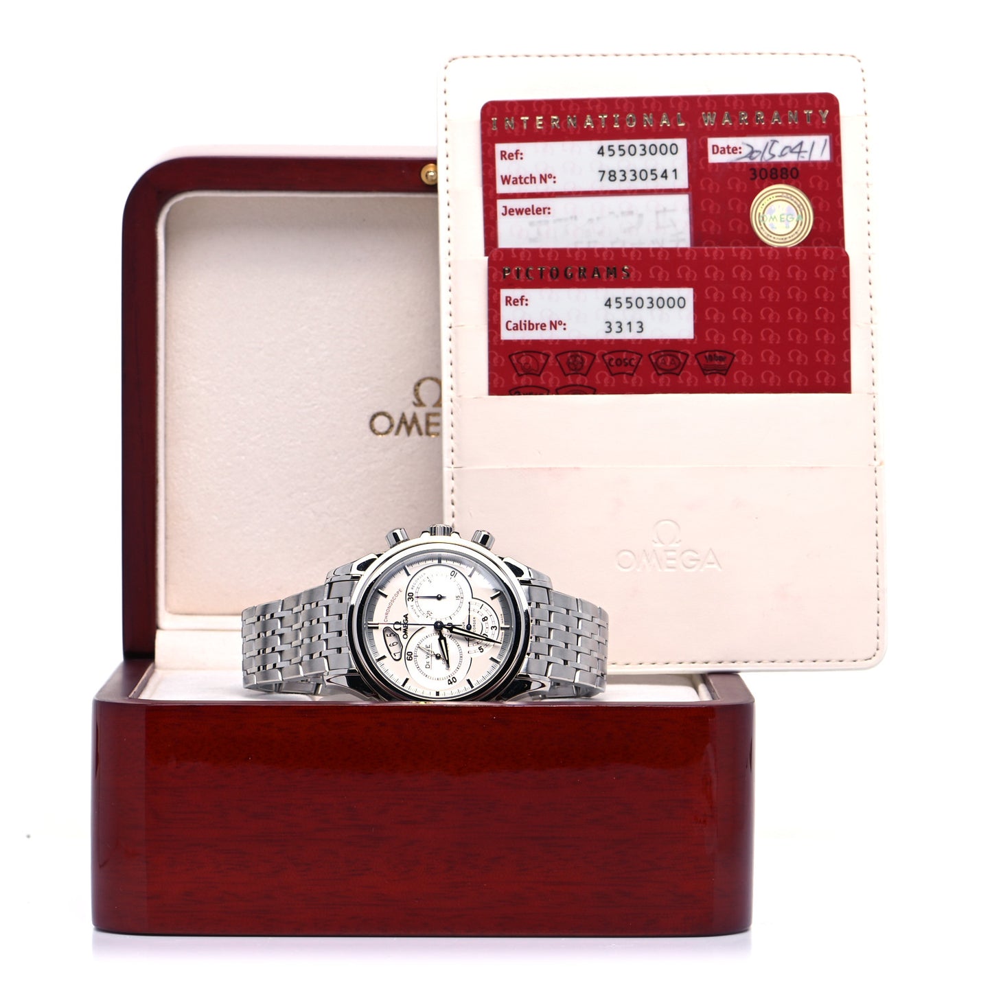Stainless Steel 41mm De Ville Chronoscope Co-axial Automatic Watch 4550.30