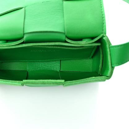 Bottega Veneta Lambskin Maxi Intrecciato Extra Mini Cassette Crossbody Bag Parakeet 5 of 8