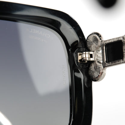 Chanel Pearl Crystal Bijoux Polarized Sunglasses 5335-H-B Black 5 of 7