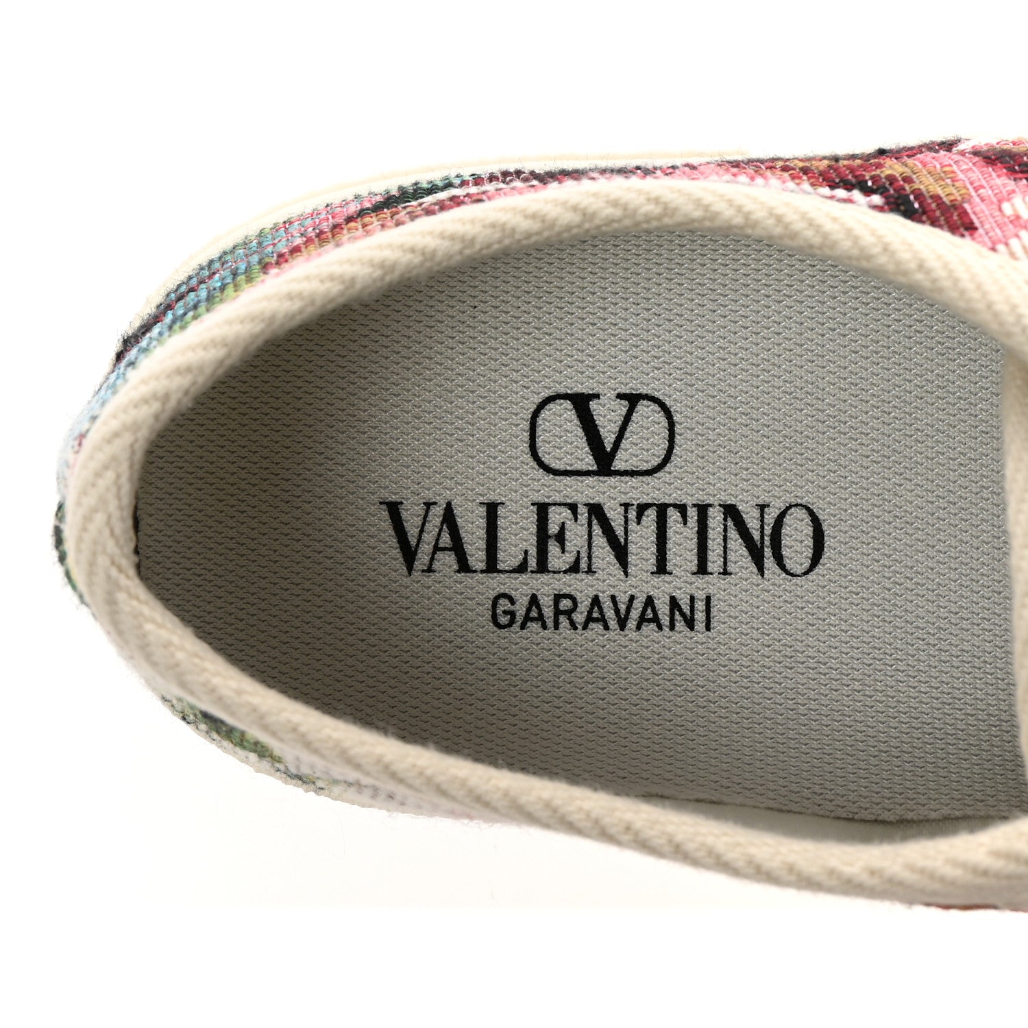 Valentino Garavani Metallic Jacquard Apres L'hiver Womens Bay By Bay Sneakers 39 Multicolor 8 of 10