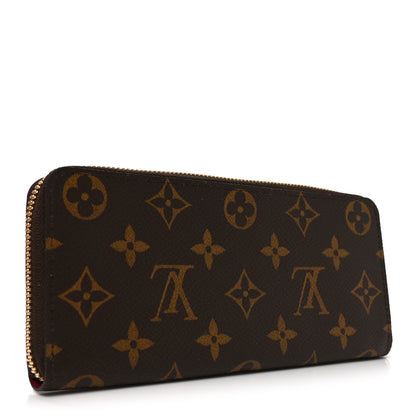 Louis Vuitton Monogram Clemence Wallet Fuchsia 3 of 6