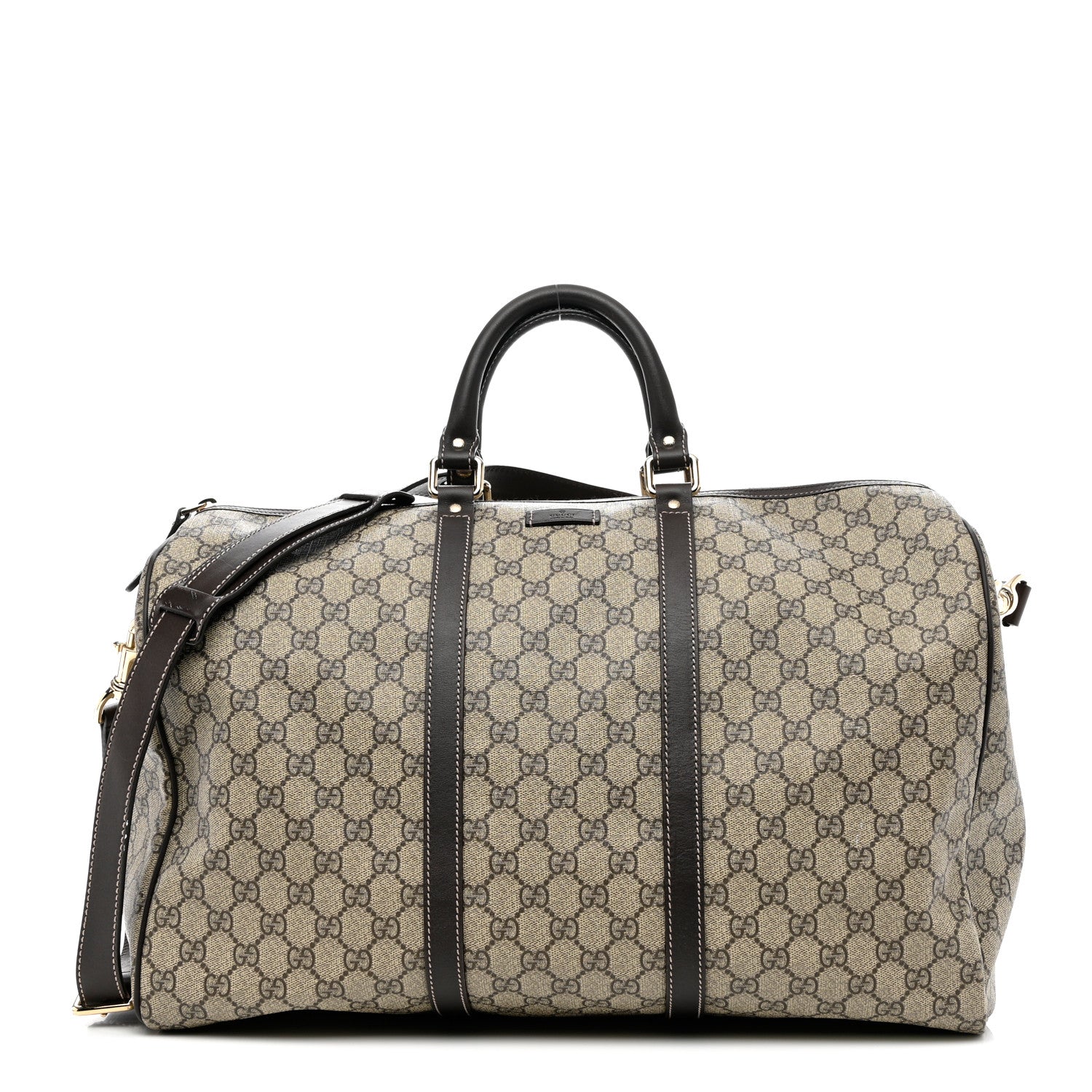 Gucci GG Plus Monogram Medium Carry On Duffle Bag Brown 1 of 12