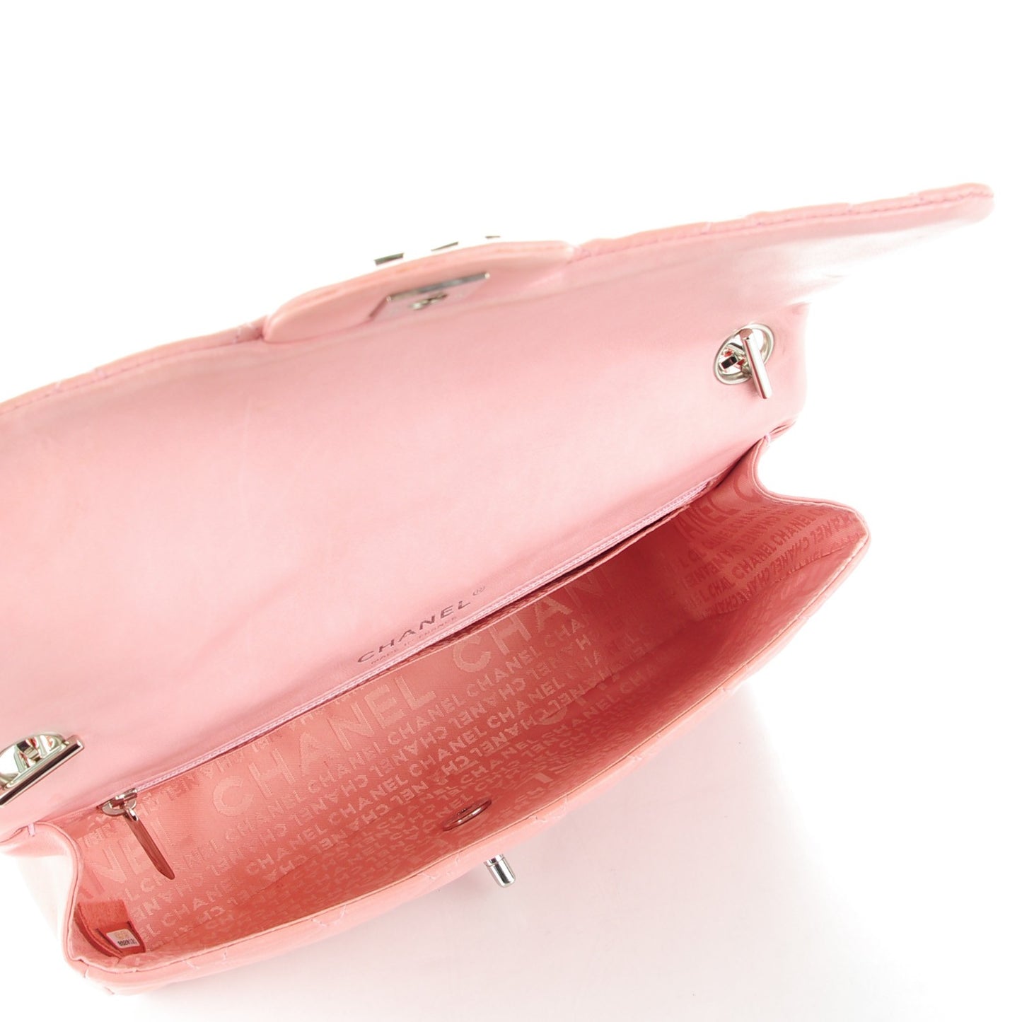 Lambskin Medium Heart Valentine Flap Pink