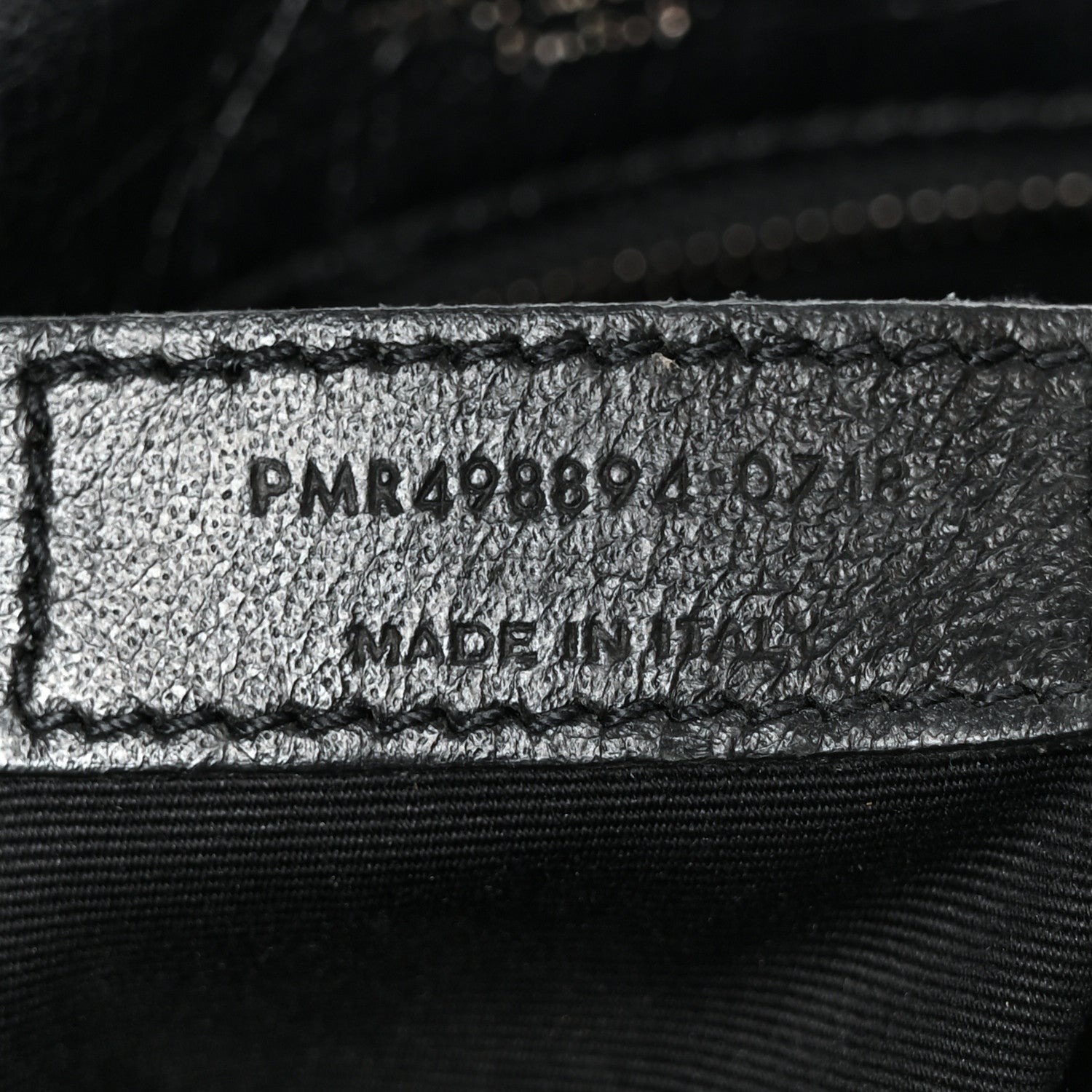 Saint Laurent Crinkled Calfskin Matelasse Monogram Medium Niki Chain Satchel Black 6 of 10