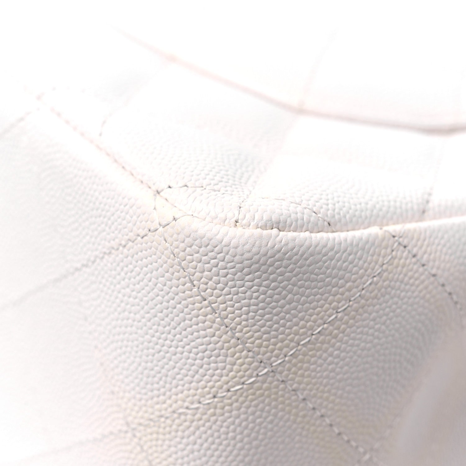 Chanel Caviar Quilted Jumbo Double Flap White 12 of 21