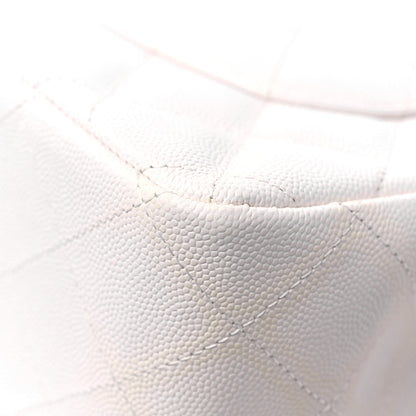 Chanel Caviar Quilted Jumbo Double Flap White 12 of 21