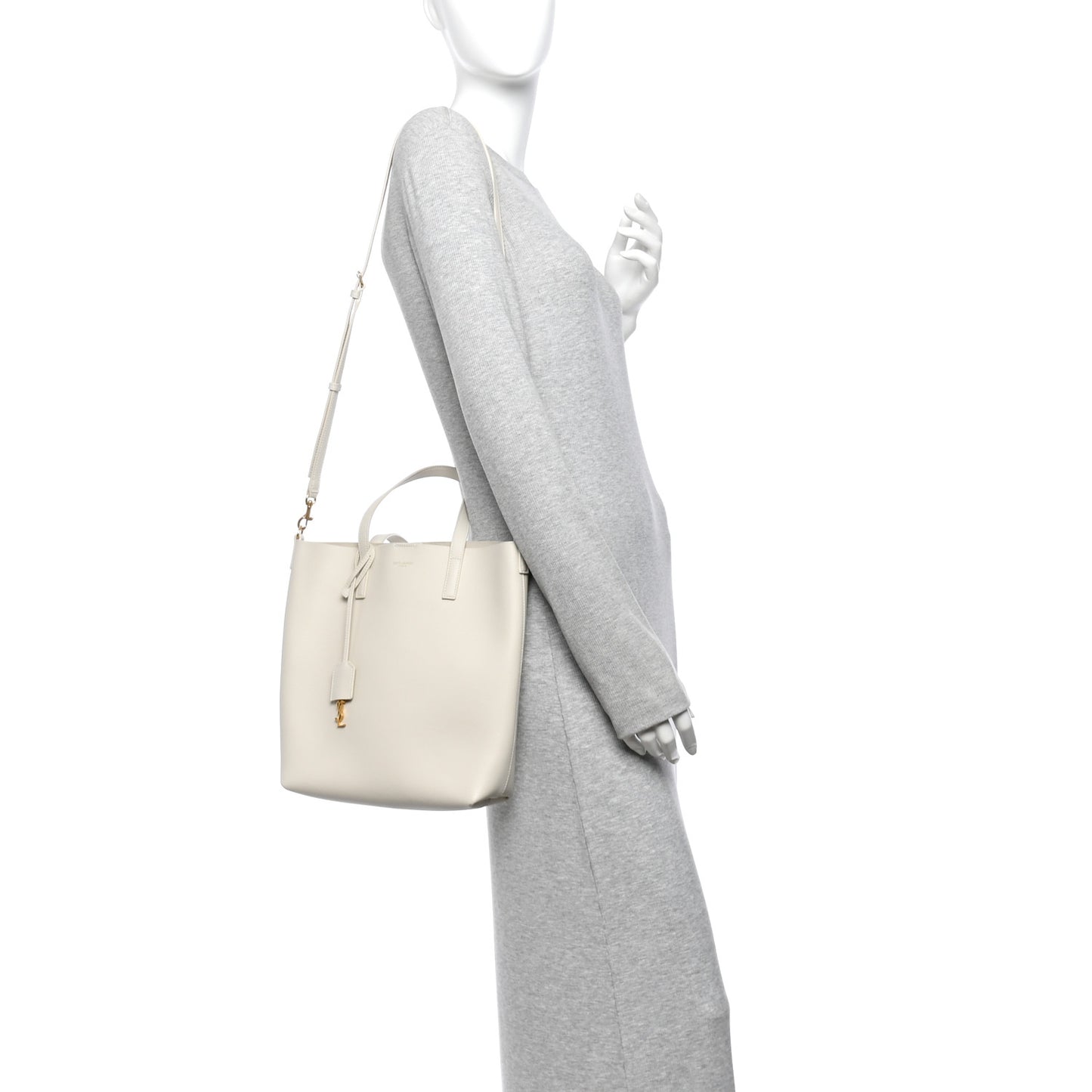 Calfskin Toy Shopping Tote Crema Soft
