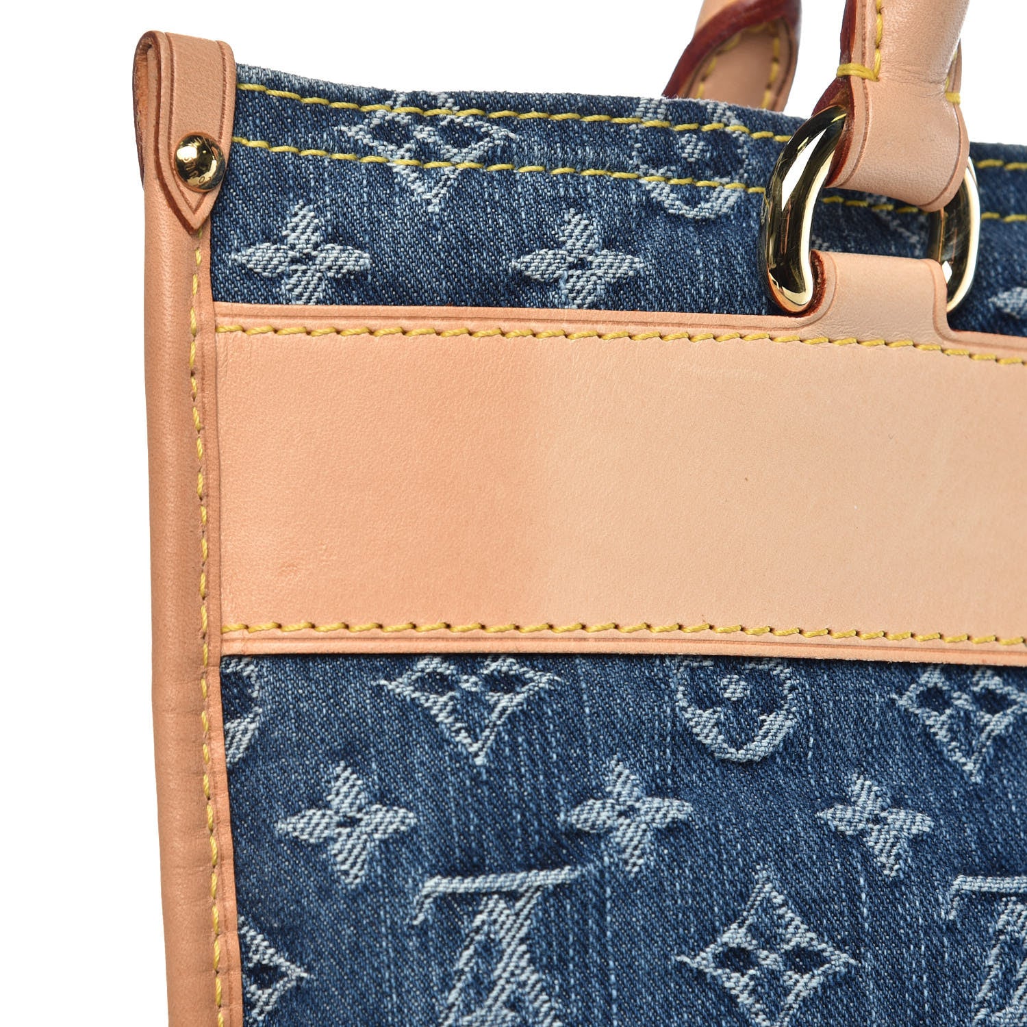 Louis Vuitton Monogram Denim Sac Plat Blue 11 of 13