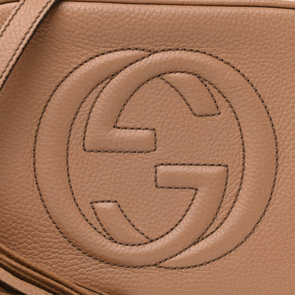 Gucci Pebbled Calfskin Small Soho Disco Bag Camelia 9 of 17