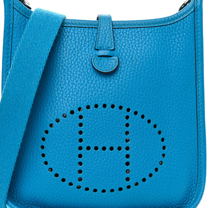 Hermes Taurillon Clemence Evelyne TPM Bleu Zanzibar 8 of 10
