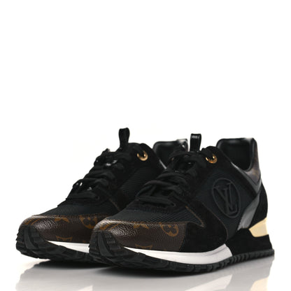 Louis Vuitton Suede Monogram Run Away Sneakers 39.5 Black 3 of 8