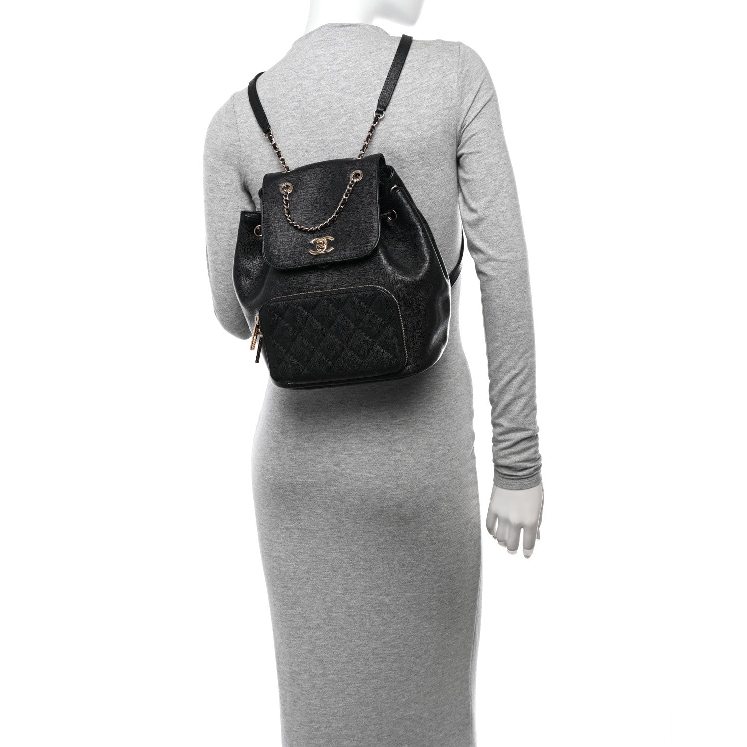 Chanel Caviar Quilted Business Affinity Backpack Black 2 of 12