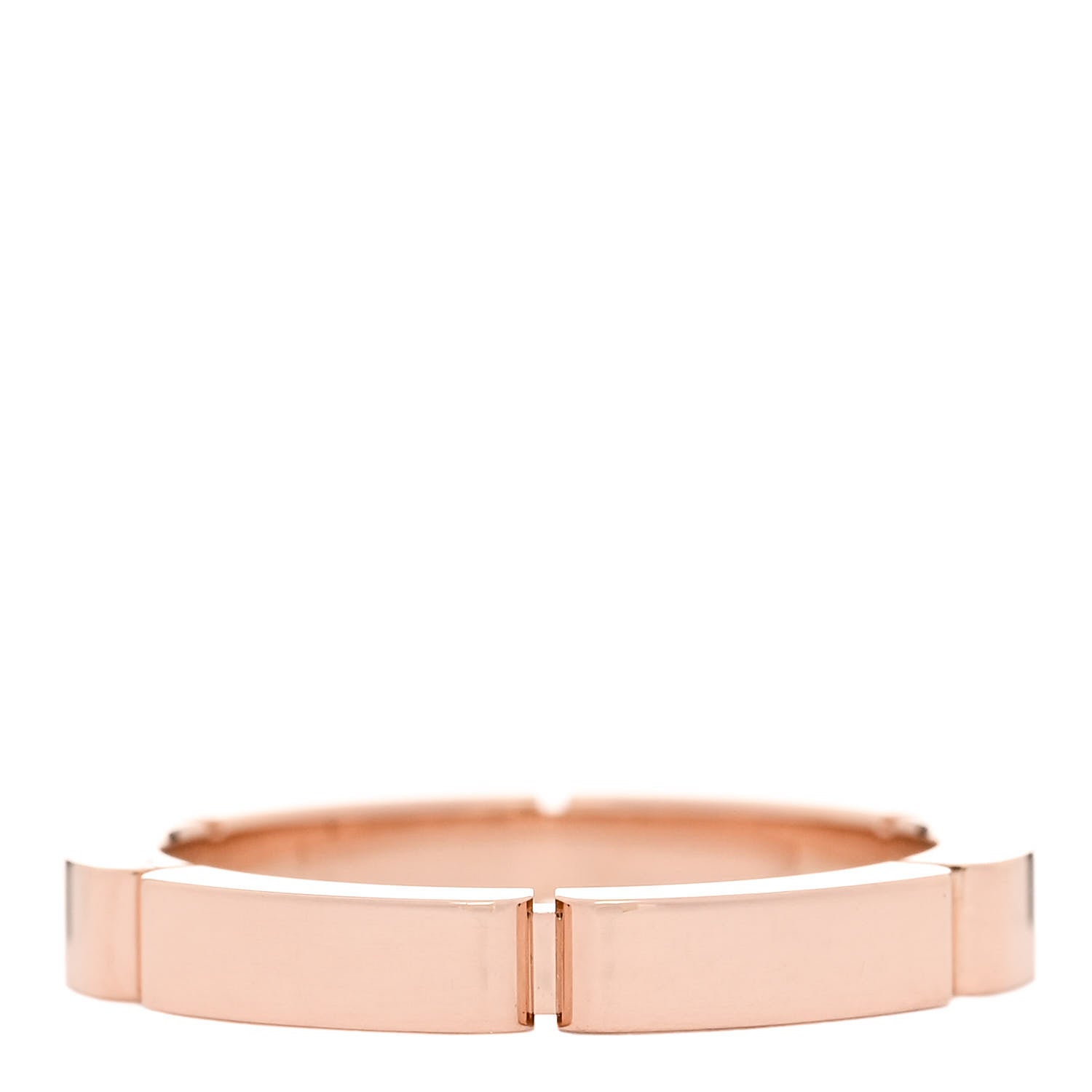 Cartier 18K Pink Gold Diamond Maillon Panthere Wedding Band Ring 46 3.75 3 of 5