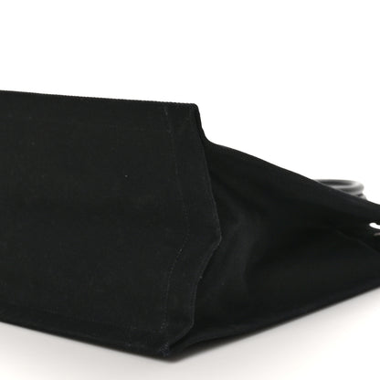 Saint Laurent Linen Calfskin Rive Gauche Tote Black 10 of 10