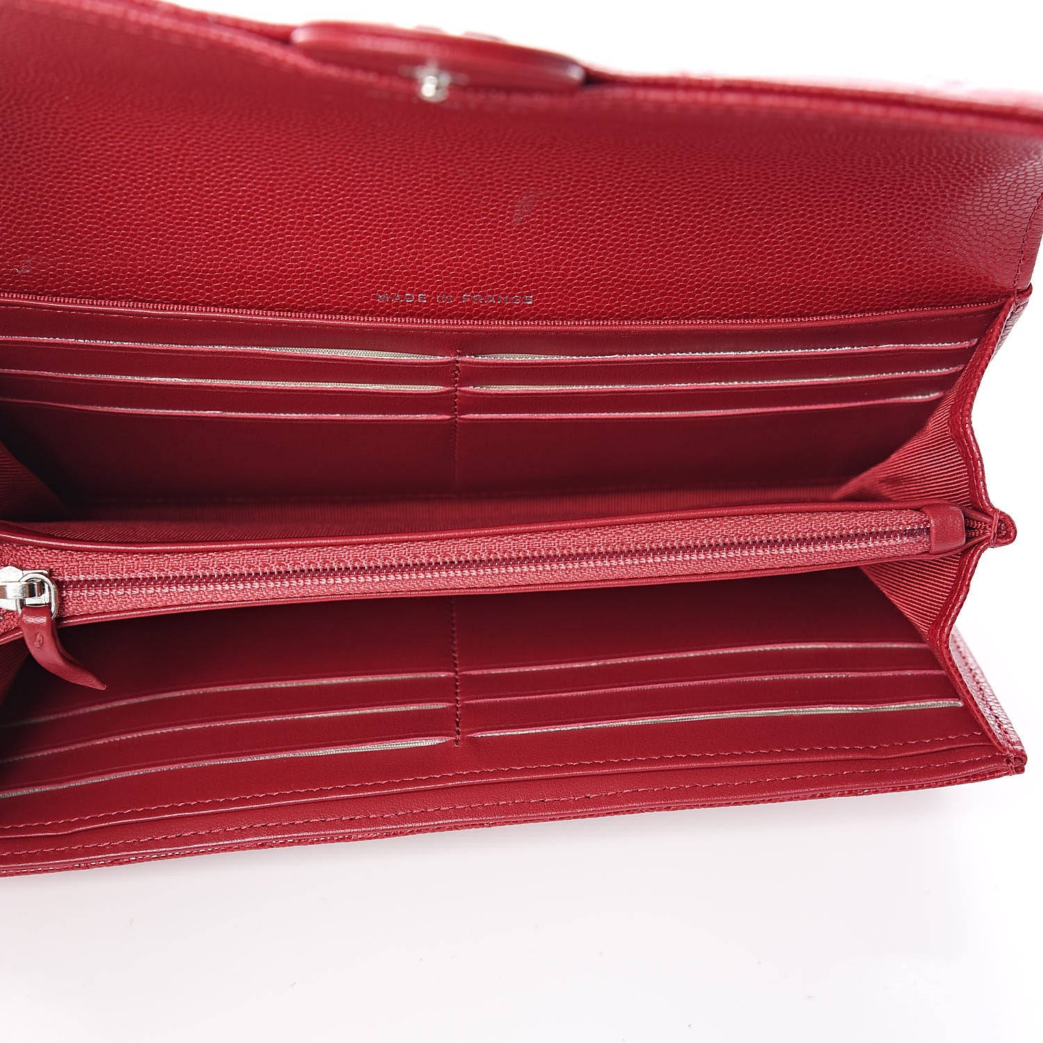 Chanel Caviar Quilted Large Gusset Flap Wallet Pink 5 of 11