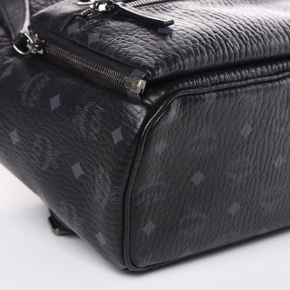 MCM Visetos Studded Small Dual Stark Backpack Black 8 of 11