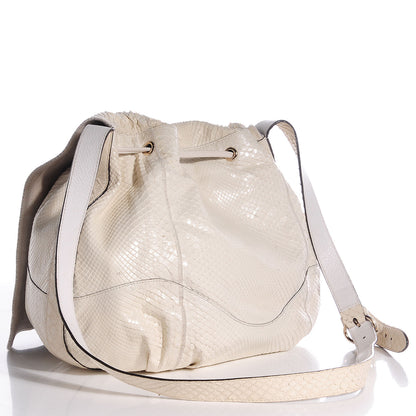 Gucci Python Flower Tattoo Tribeca Messenger Bag Ivory 3 of 7