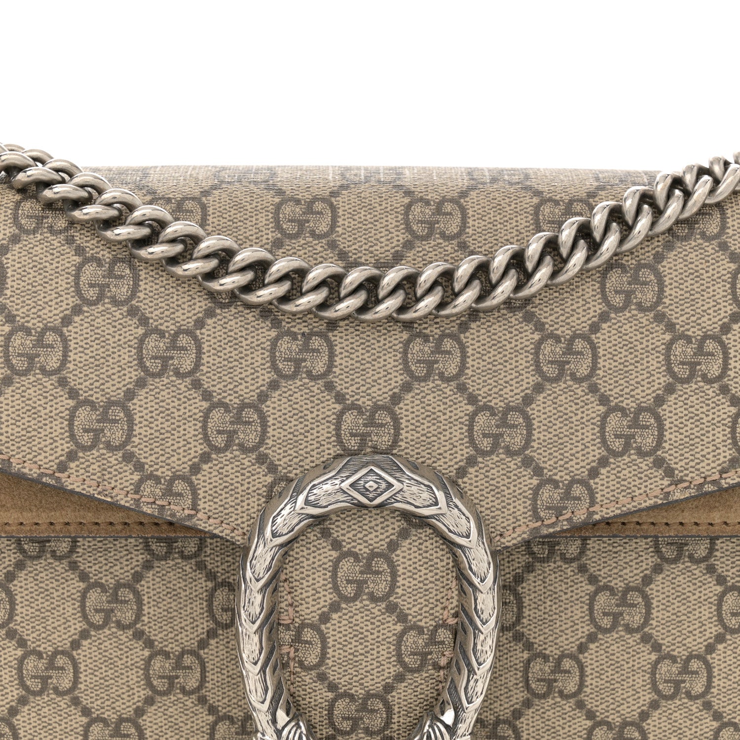 Gucci GG Supreme Monogram Small Dionysus Shoulder Bag Taupe 8 of 16