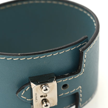Hermes Swift Sac a Depeche Bracelet M Blue Jean 5 of 6