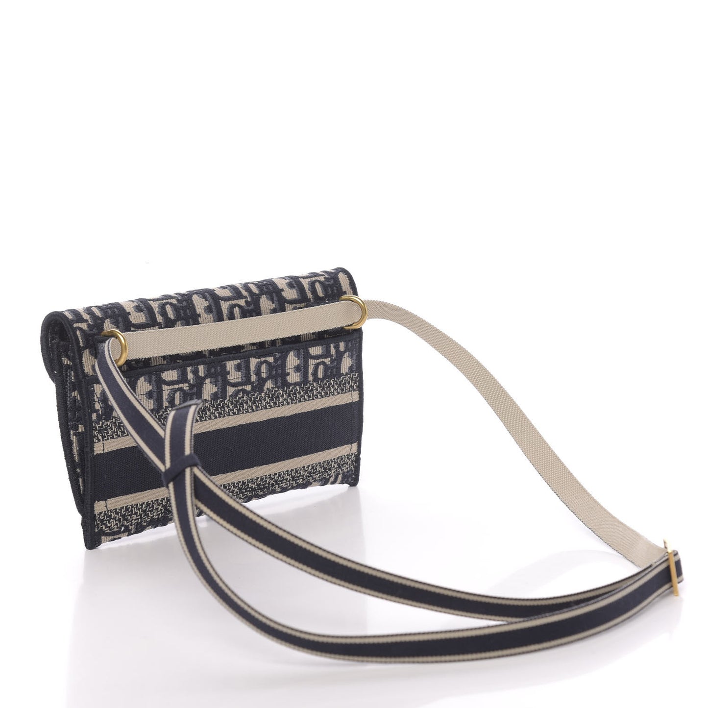 Oblique Slim Saddle Pouch Blue