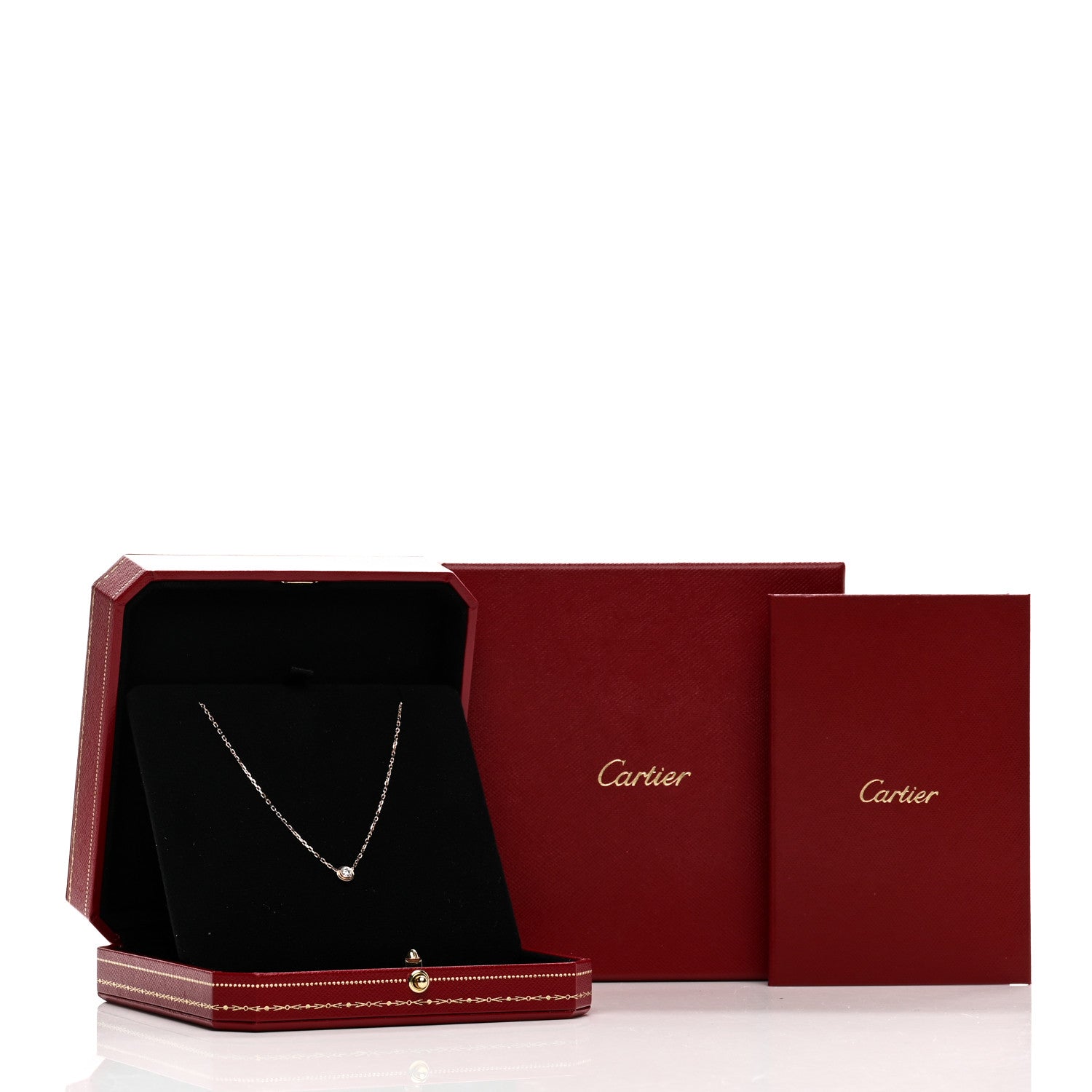 Cartier 18K Pink Gold Diamond LM D'Amour Pendant Necklace 5 of 5