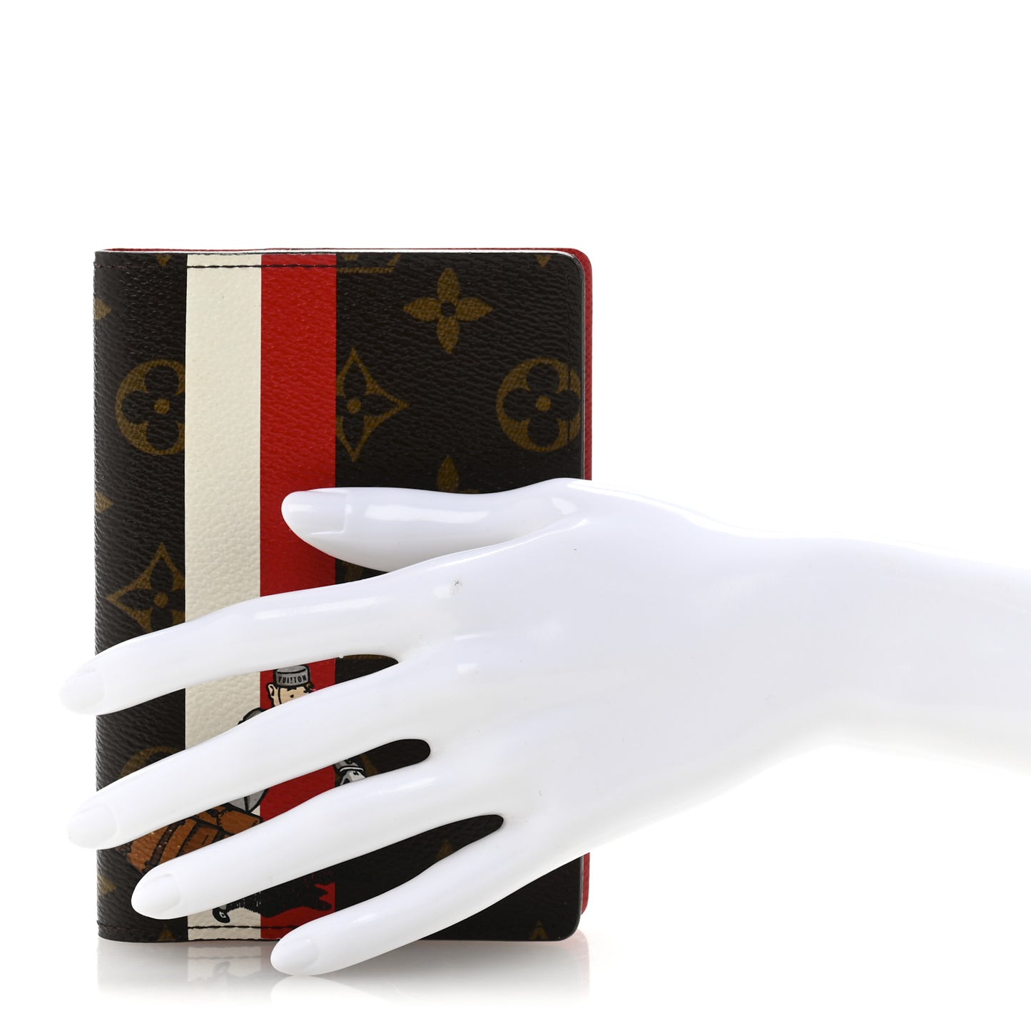 Monogram Groom Small Ring Agenda Cover Red