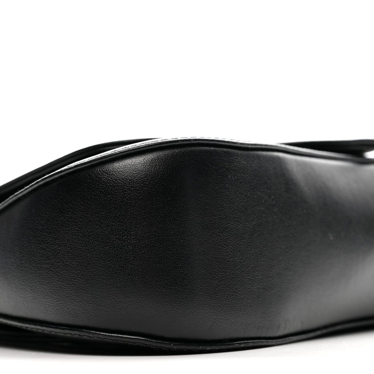 City Calfskin Saffiano Sidonie Shoulder Bag Black