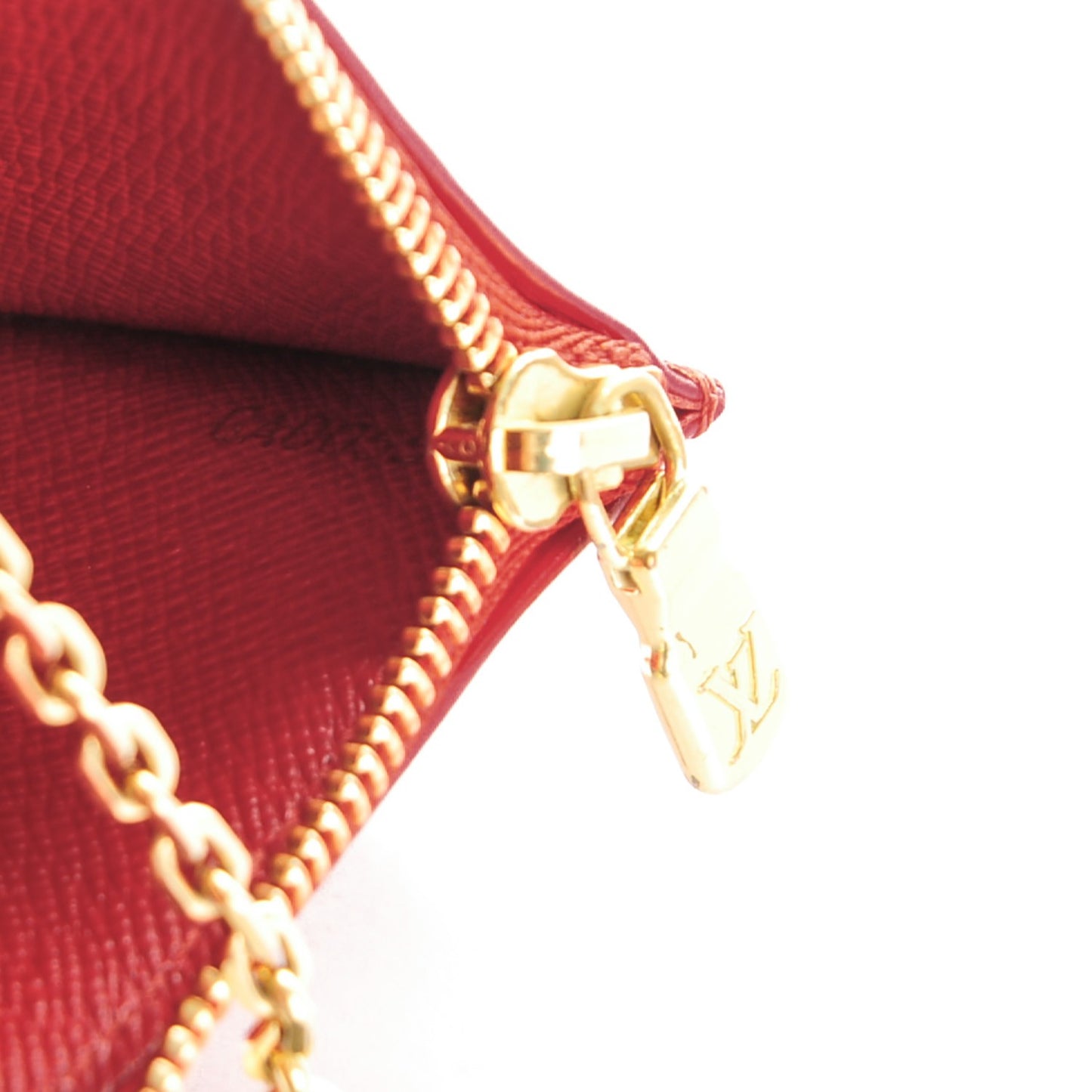 Epi Key Pouch Castillan Red