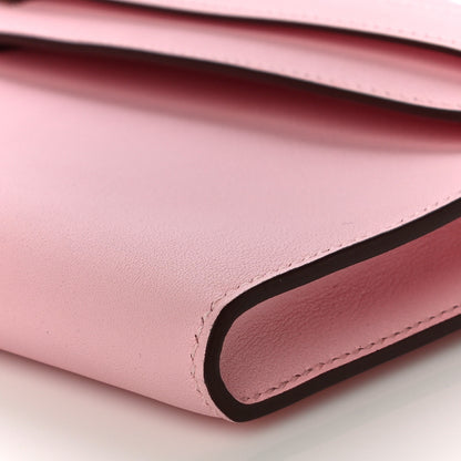 Hermes Swift Kelly Cut Clutch Pochette Rose Sakura 9 of 9