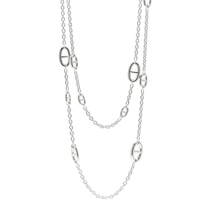 Hermes Sterling Silver Farandole Necklace 120 1 of 4
