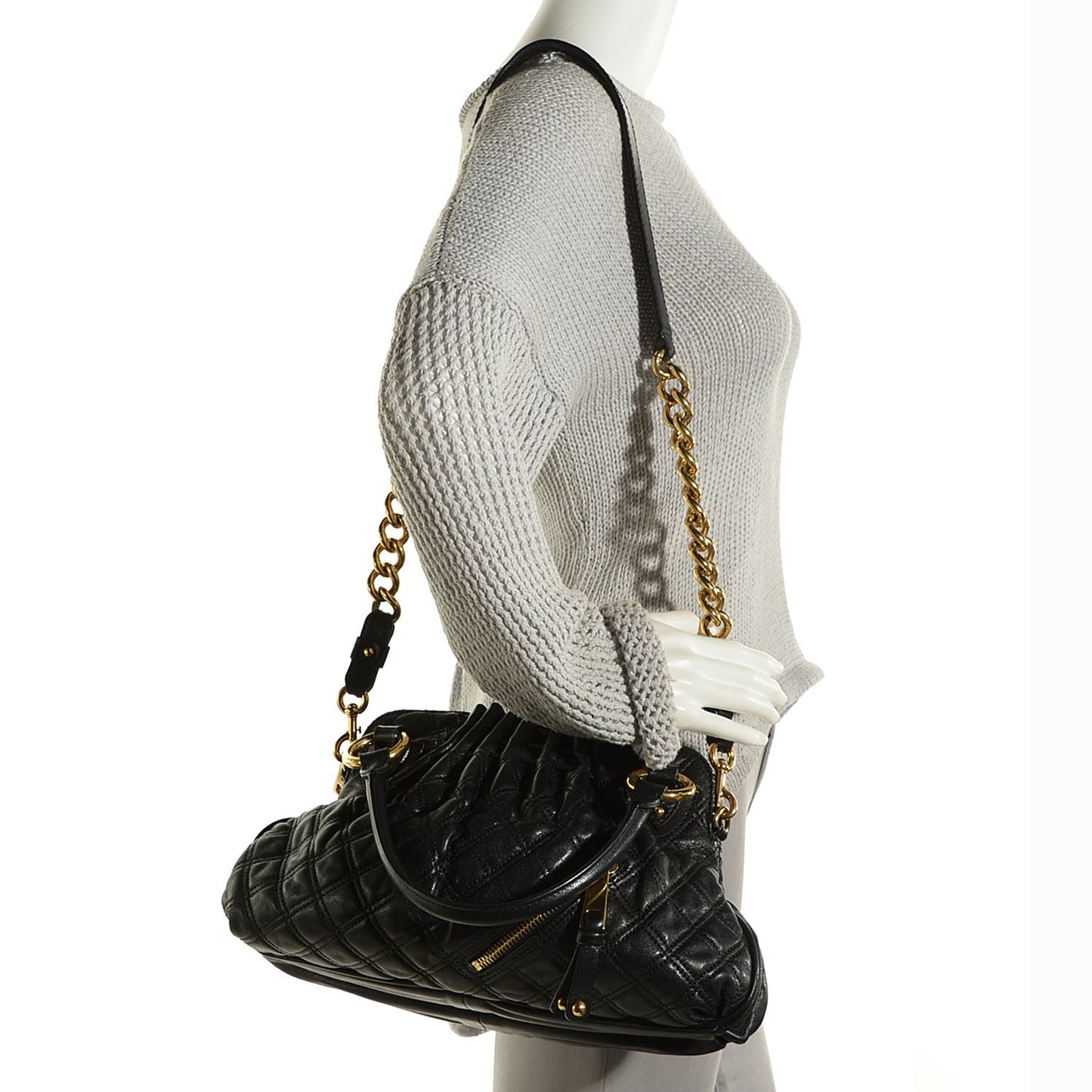 Lambskin Quilted Small Cecilia Black