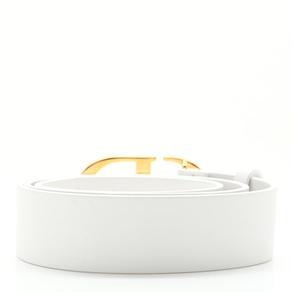Christian Dior Calfskin 30 Montaigne Belt 85 34 White 2 of 9
