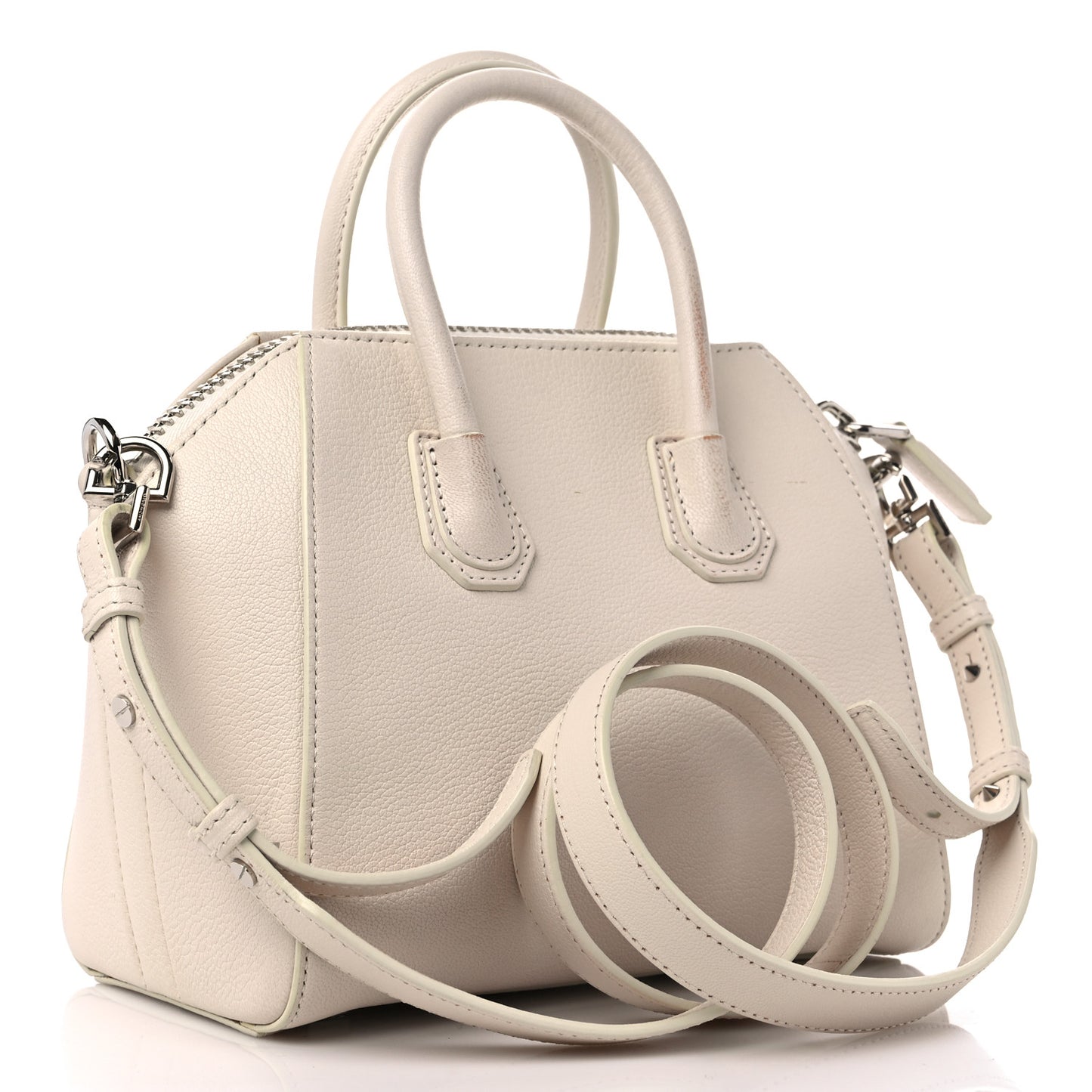 Sugar Goatskin Small Antigona Off White
